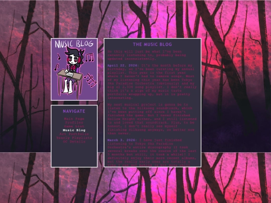 musicblog screenshot