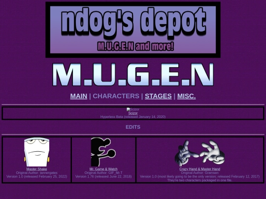 mugen_chars screenshot