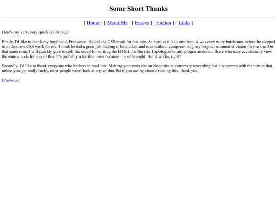 about/thanks screenshot