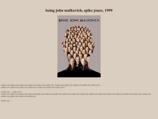 movies/movie reviews/beingjohnmalkovich screenshot