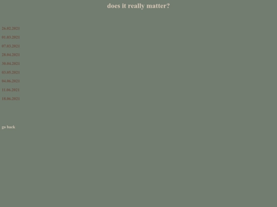 non interesting thoughts screenshot