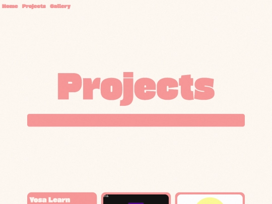 projects screenshot