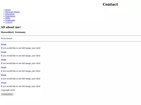 html/contact screenshot