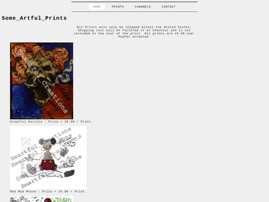 Prints screenshot