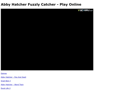 Games/HTML5Games/abby_hatcher_fuzzly_catcher screenshot