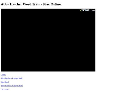Games/HTML5Games/abby_hatcher_word_train screenshot