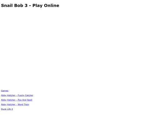 Games/HTML5Games/snail_bob_3 screenshot