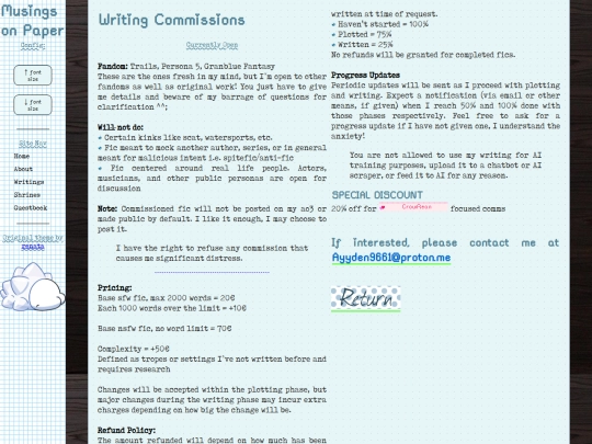 writings/writing comms screenshot