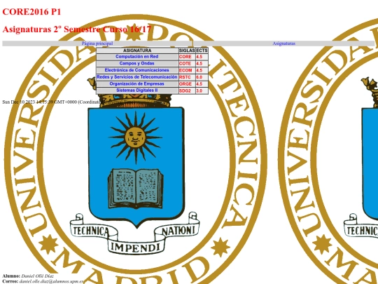 asignaturas screenshot