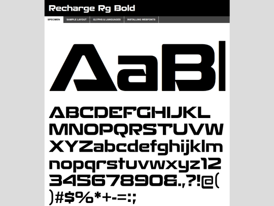 recharge_font/recharge_bd-demo screenshot