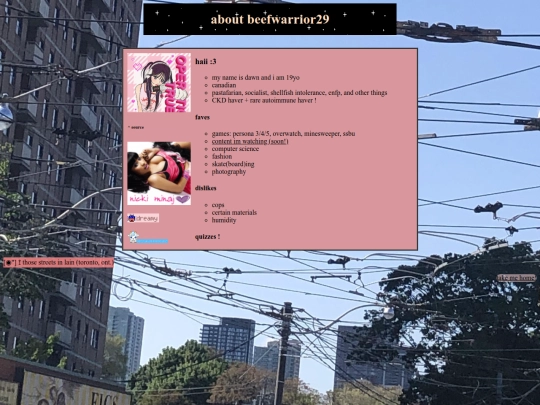 pages/about-me screenshot