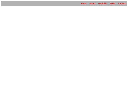 resume/about screenshot