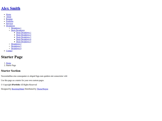 starter-page screenshot