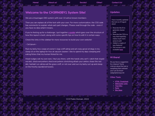 test screenshot