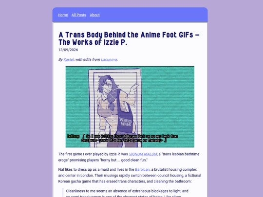 posts/the-works-of-izzie-p screenshot