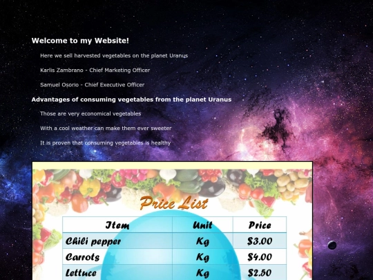 index screenshot