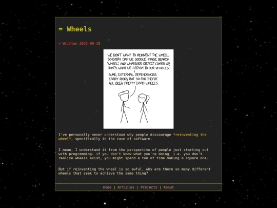 Wheels screenshot