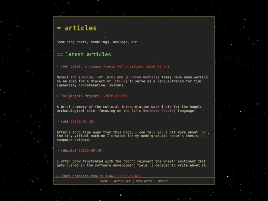articles screenshot
