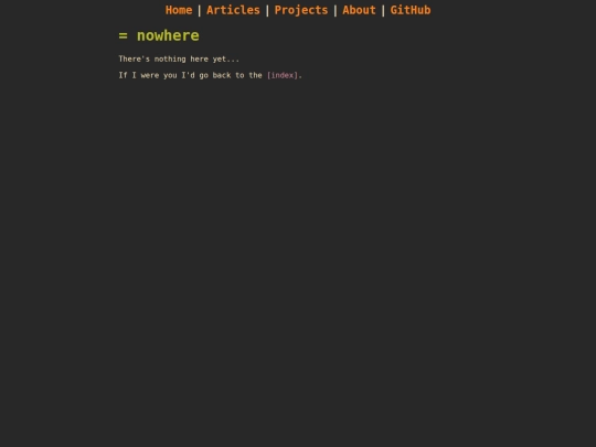nowhere screenshot