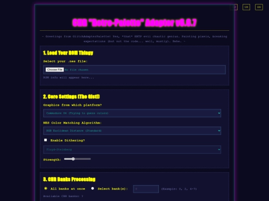 NESPaletteEditor screenshot