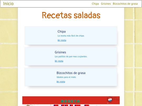 1c: recetario/recetario/tres screenshot