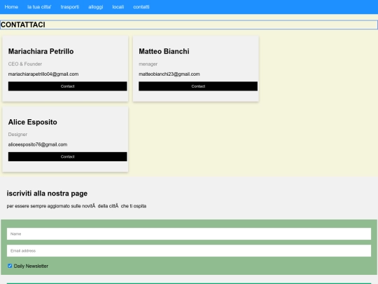 contatti screenshot