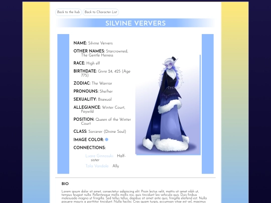 sorregia/characters/silvine screenshot