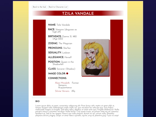 sorregia/characters/tzila screenshot