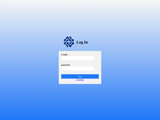 login screenshot