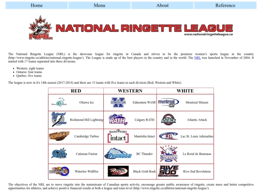 project/national-ringette-leage screenshot