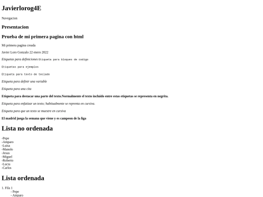 CSS/textos screenshot