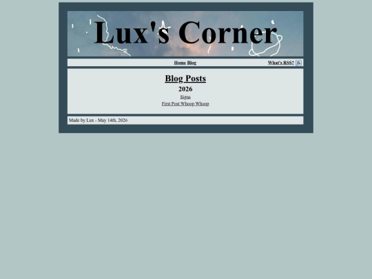 lux_corner/blog screenshot