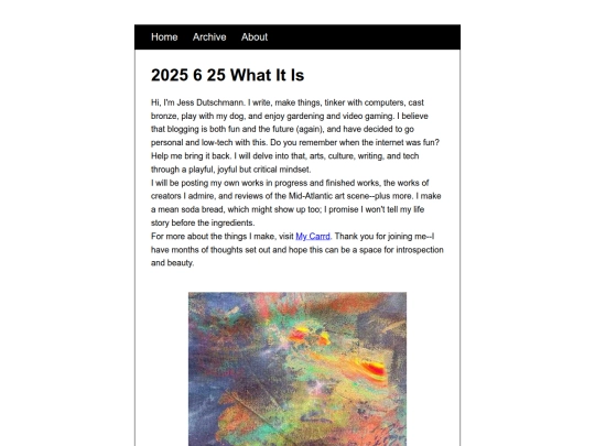 posts/2025-6-25-What-It-Is screenshot