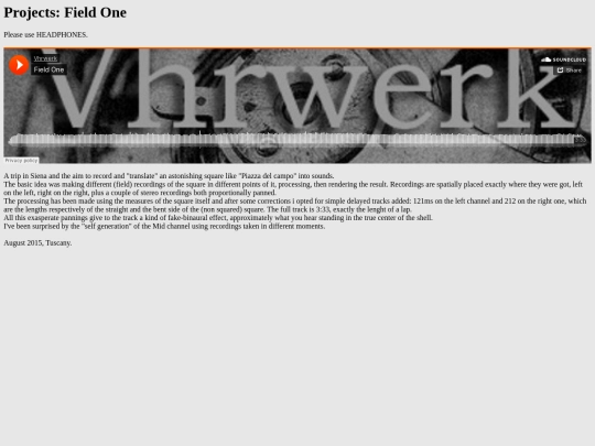 projects_field-one screenshot
