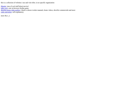 links screenshot