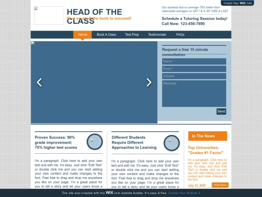 template/one-column screenshot
