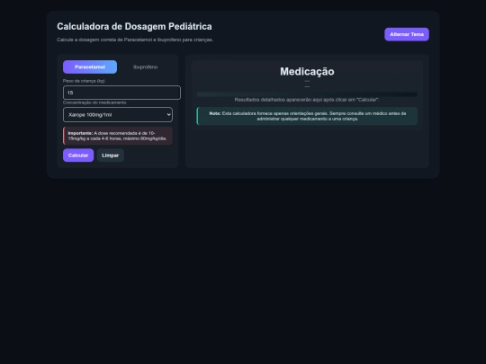 calculadoras/paracetamol.ibuprofeno screenshot