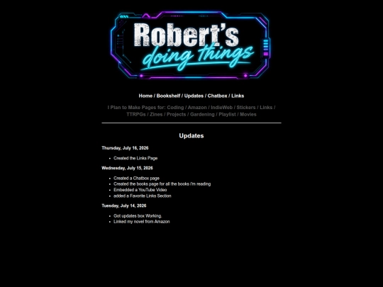 updates screenshot