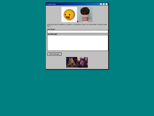 about/contact screenshot