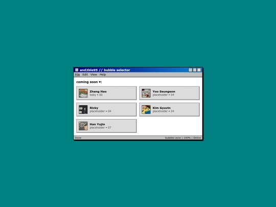 bubble/bblselect screenshot
