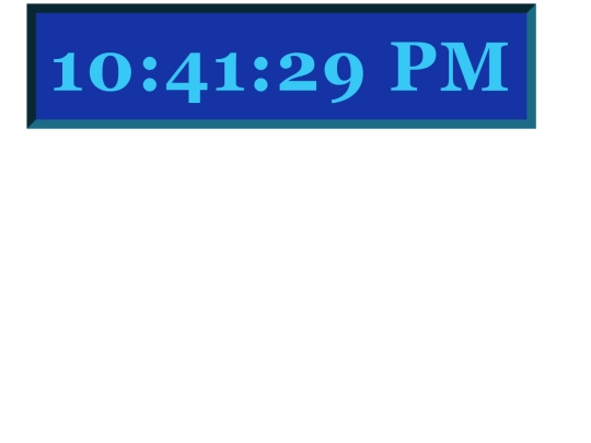 assignments/Java Mini/DigitalClock screenshot