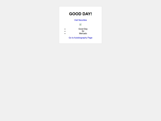 Autobiography folder/home screenshot