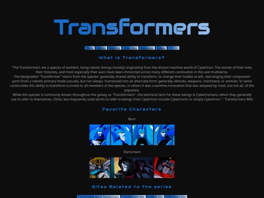 Shrine/Transformers screenshot