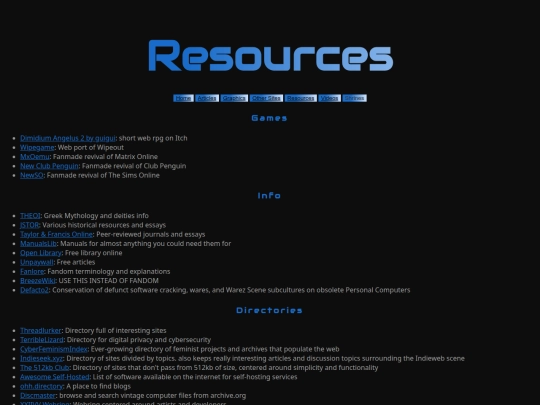 html/Resources screenshot