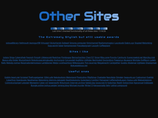 html/Sites screenshot
