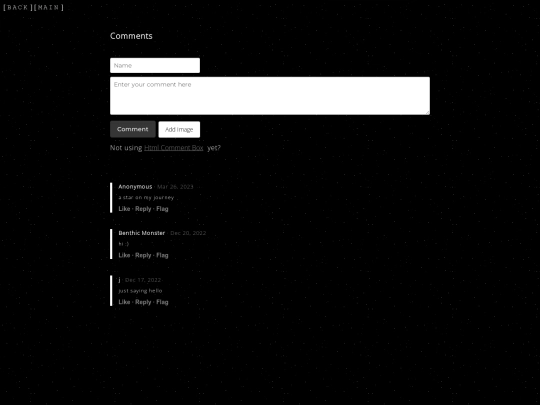 pages/guestbook screenshot