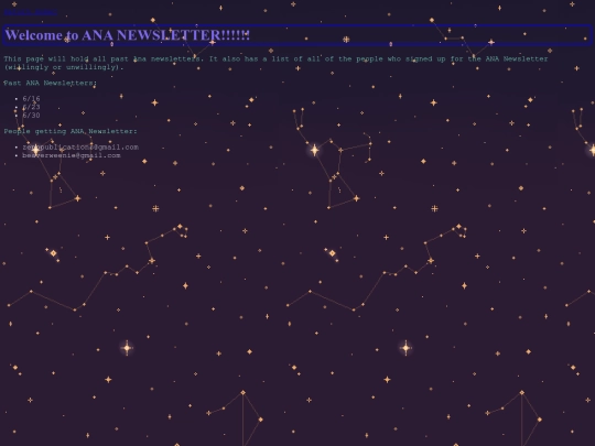 Newsletter screenshot