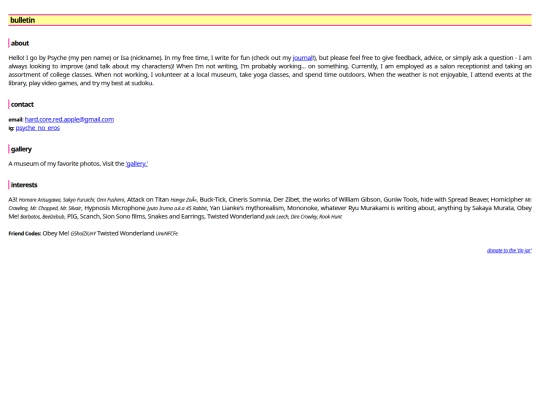 bulletin screenshot