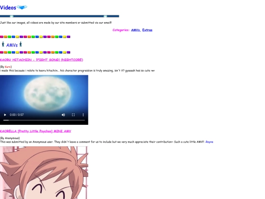 videos screenshot