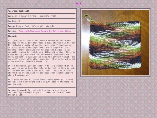 Yarn-Projects/Mushroom-Washcloth screenshot